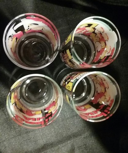 Vintage The Funnies Drinking Glasses Gasoline Alley & Terry And The Pirates 1976