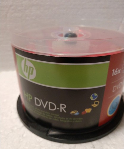 46PK HP 16X Logo DVD-R DVDR Blank Disc Media 4,7GB with Cake Box-