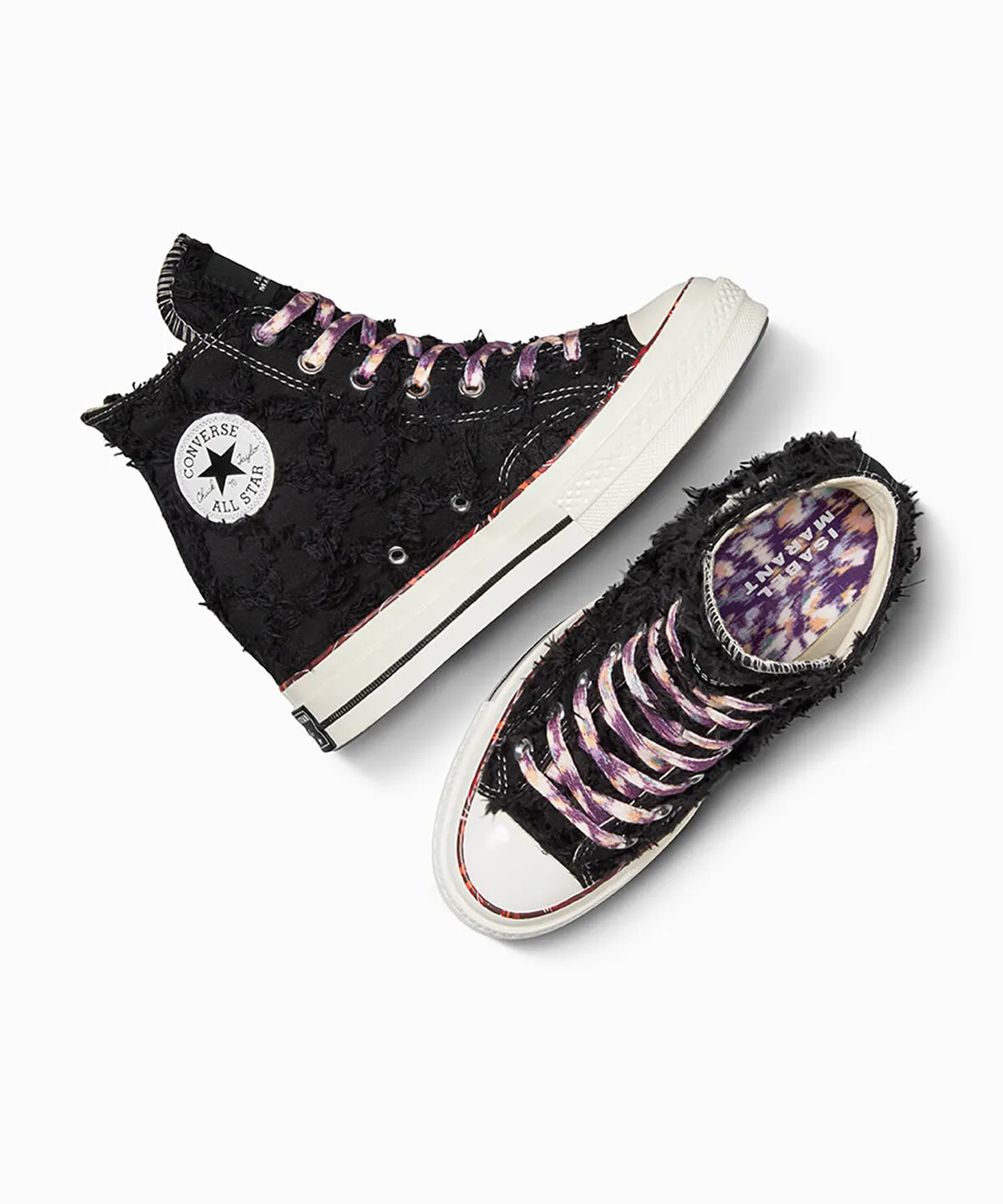 Pre-owned Converse X Isabel Marant Chuck 70 Internal Wedge Hi Shoes - Raven (a10223c) In Black
