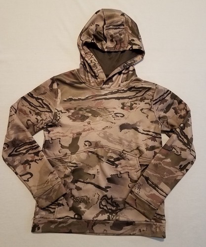 Boy's Under Armour YLG & Mossy Oak Large 10-12 camo hoodie sweatshirts lot of 3