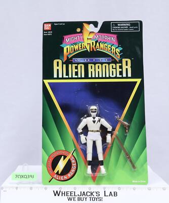 WHITE Ranger Mighty Morphin Power Rangers ALIEN RANGER Bandai 1995 MOSC