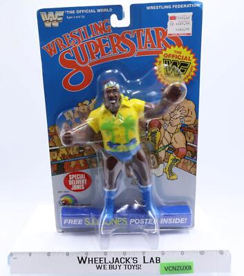 S.D. Jones WWF 1985 LJN Titan Sports 8" Vintage Wrestling Figure Hawaiian MOSC