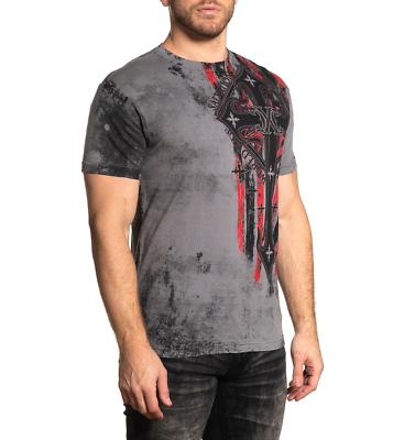 XTREME COUTURE by AFFLICTION Men's T-Shirt LIBERTY CRUSADE Biker MMA