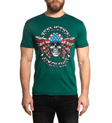 AFFLICTION Men's T-Shirt INTERSTATE Tee Black Label Biker