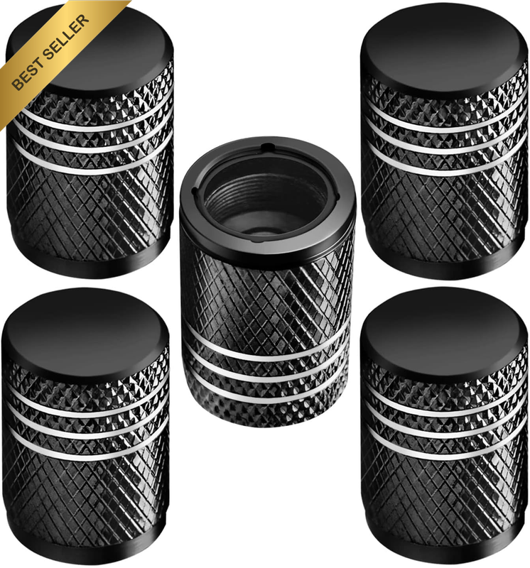 Tire Valve Stem Caps for Car Tire Cap 5 Pack Corrosion Resistant Leak-Proof Prem