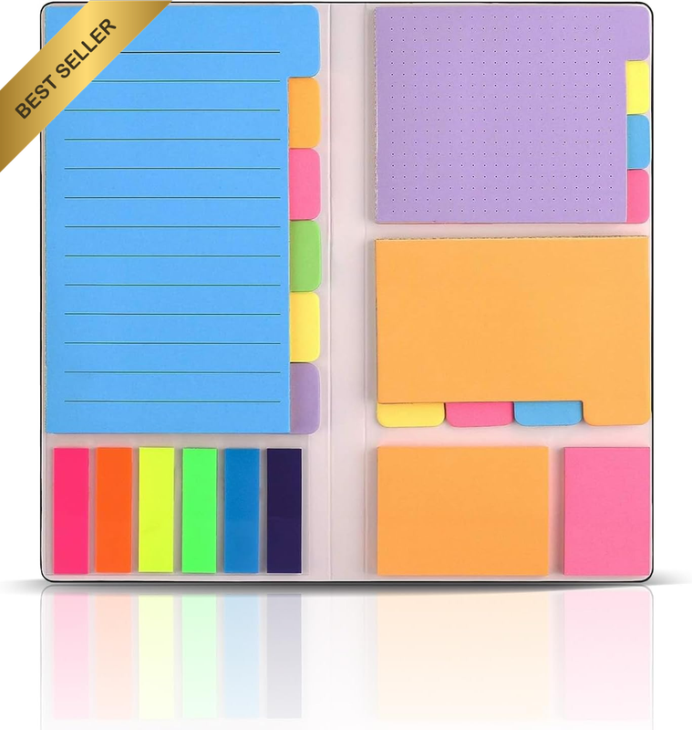 Sticky Note Set - Self-Adhesive Sticky Note Book Set, 410 Sheets Post It Notes w