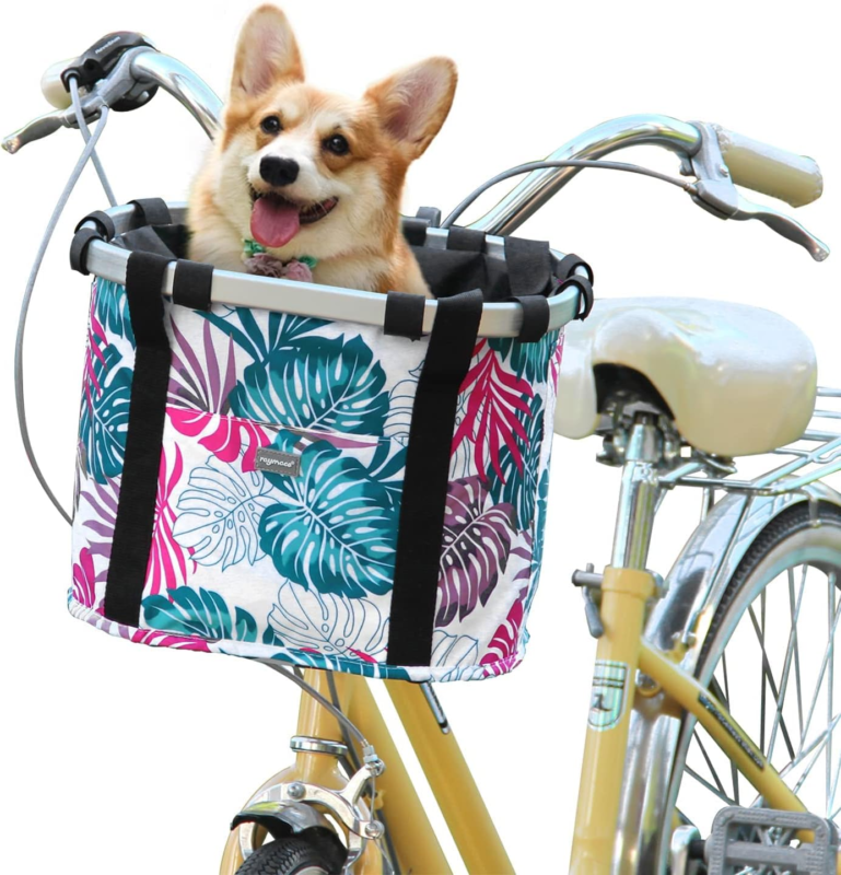 Basket For Dog Cat Bike Handlebar Basket Front Cycling  Bag