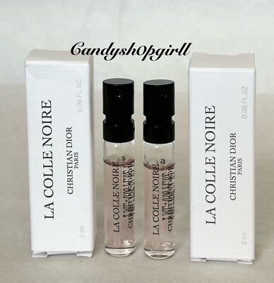 2x Christian Dior La Collection Prive LA COLLE NOIRE Eau De Parfum Spray 2ml