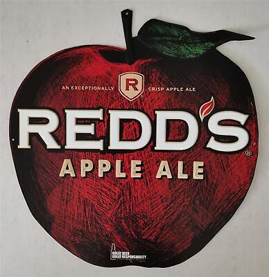 Redd's Apple Ale 16 1/2'' x 17 1/2'' Embossed Tin Beer Sign ... Beauty!!