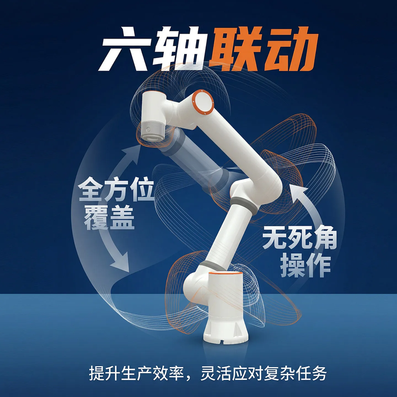 yiwei six-axis cooperative robot, drag-free programming, welding, handling and l