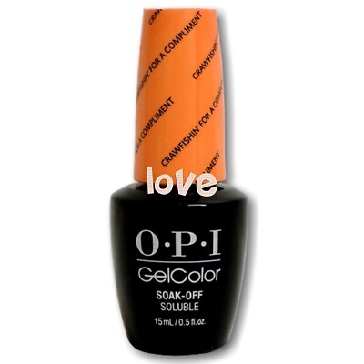 OPI Gel Nail Polish 0.5fl.oz UV/LED Gel GC N58- Crawfishin'for a Compliment