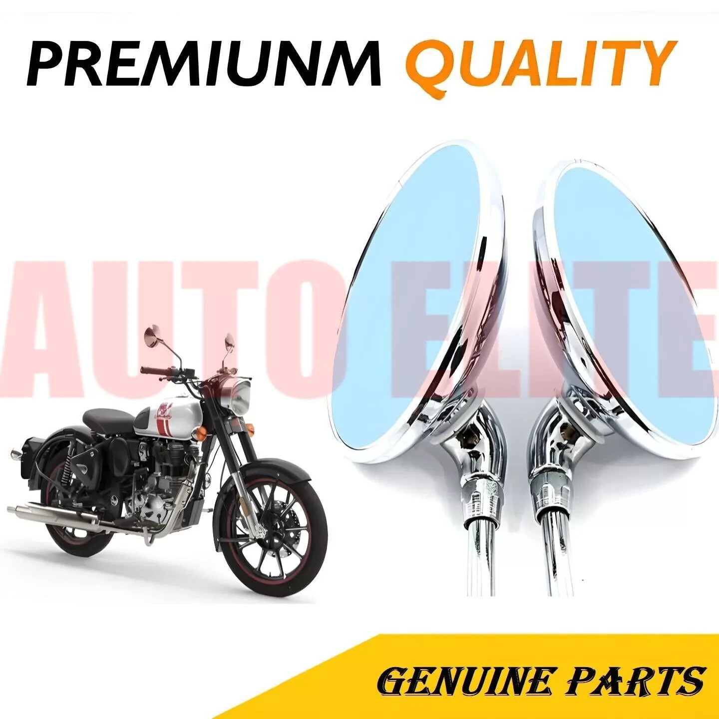 未使用　k.bullet classic #3-4 Mirror Kit Fits For Royal Enfield Classic 350 Classic 500