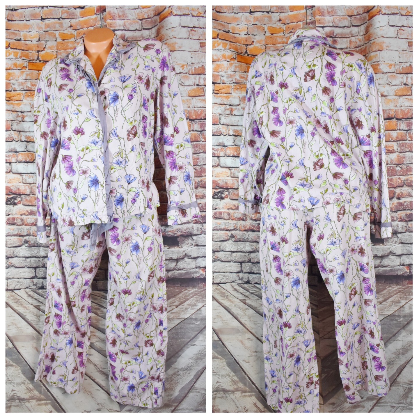 Victoria's Secret 花柄ルームウェア S/P Victoria's Secret Satin Pajama Bottom Floral (US, Alpha