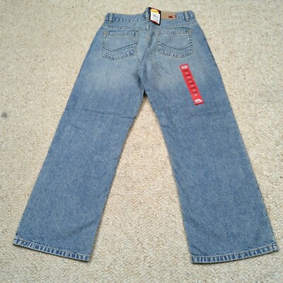 Tony Hawk Jeans Boys 14 Blue Baggy Straight Denim Adjustable Waist