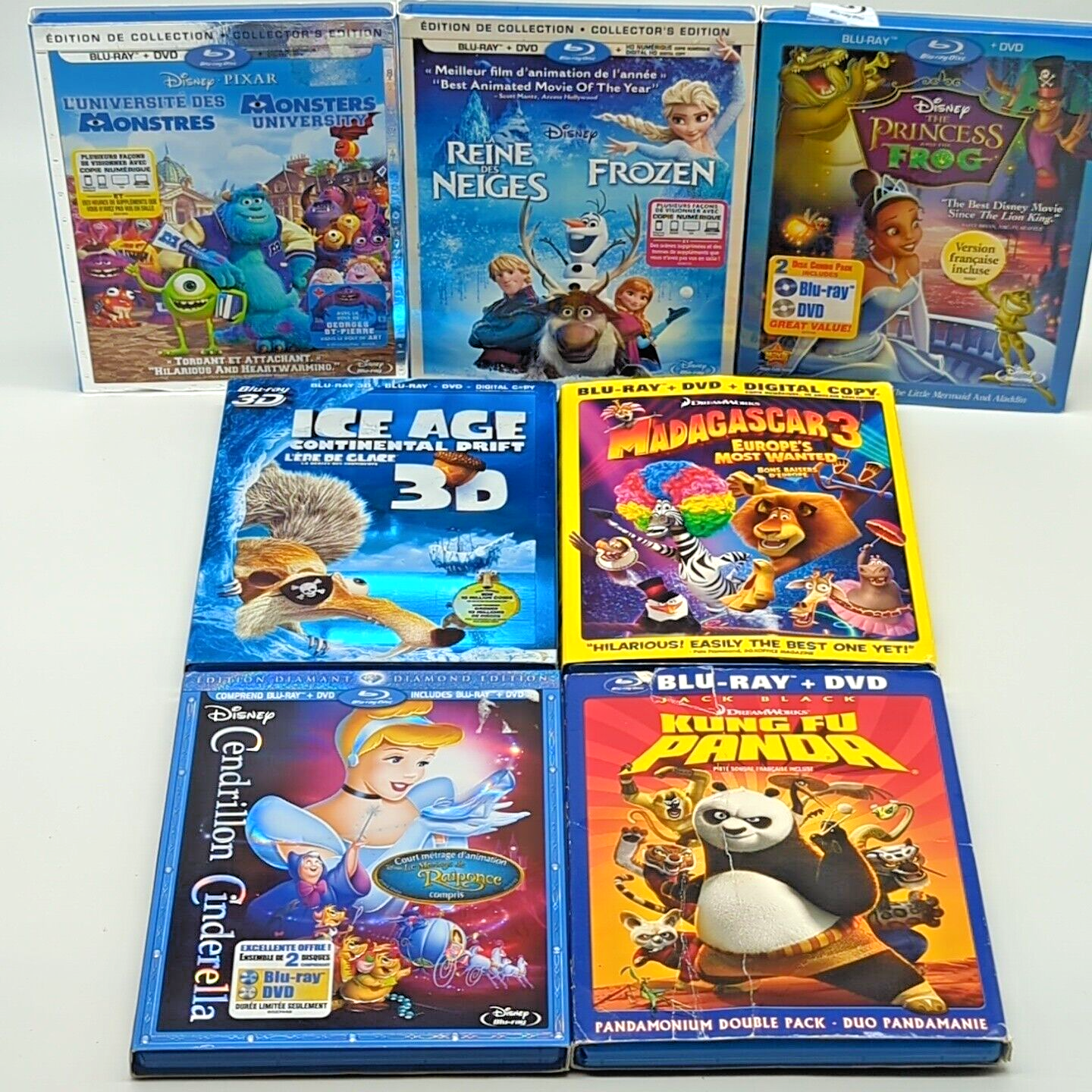 7 Animated Family Disney Pixar Lot Blu-Ray Frozen Ice Age Madagascar an… | eBay 7 Animated Family Disney Pixar Lot Blu-Ray Frozen Ice Age Madagascar an… | eBay