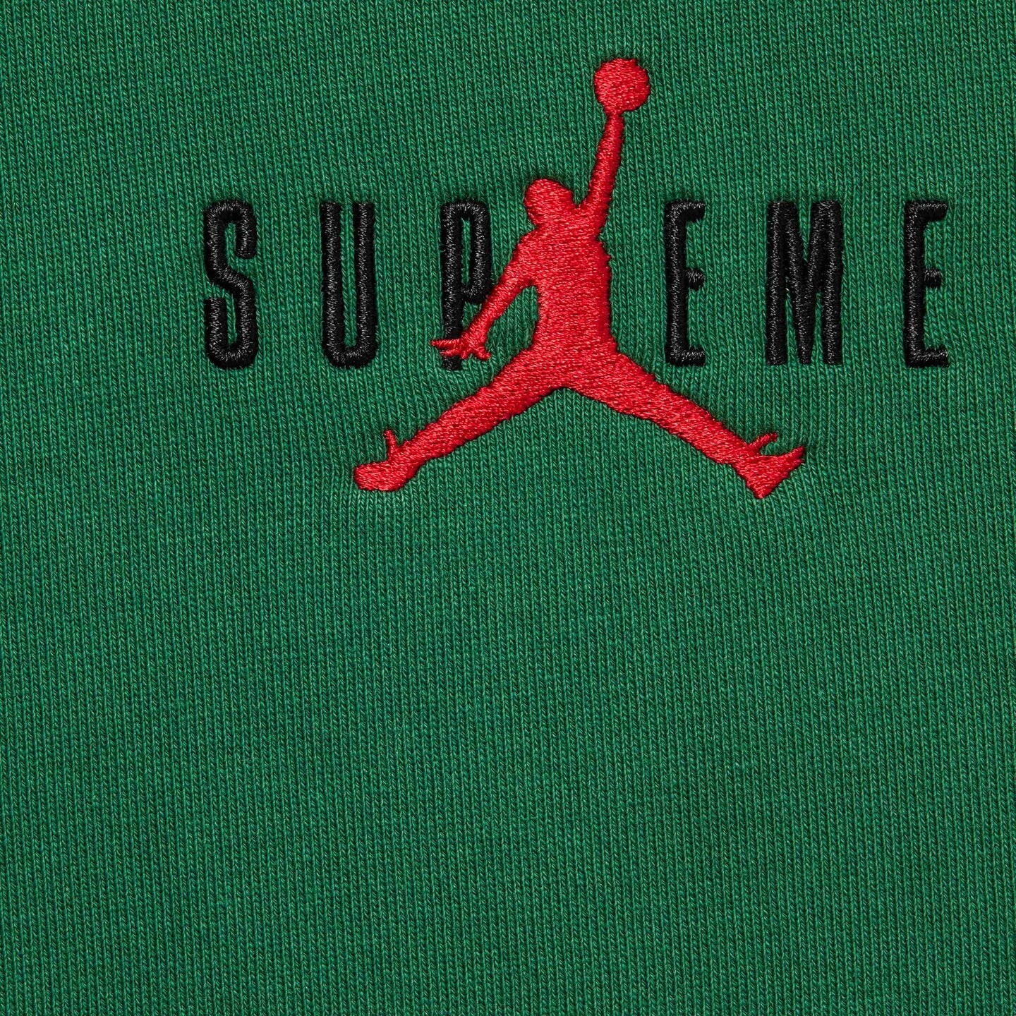 Pre-owned Supreme Air Jordan X  Hooded Sweatshirt Green (2024) - Size Medium -