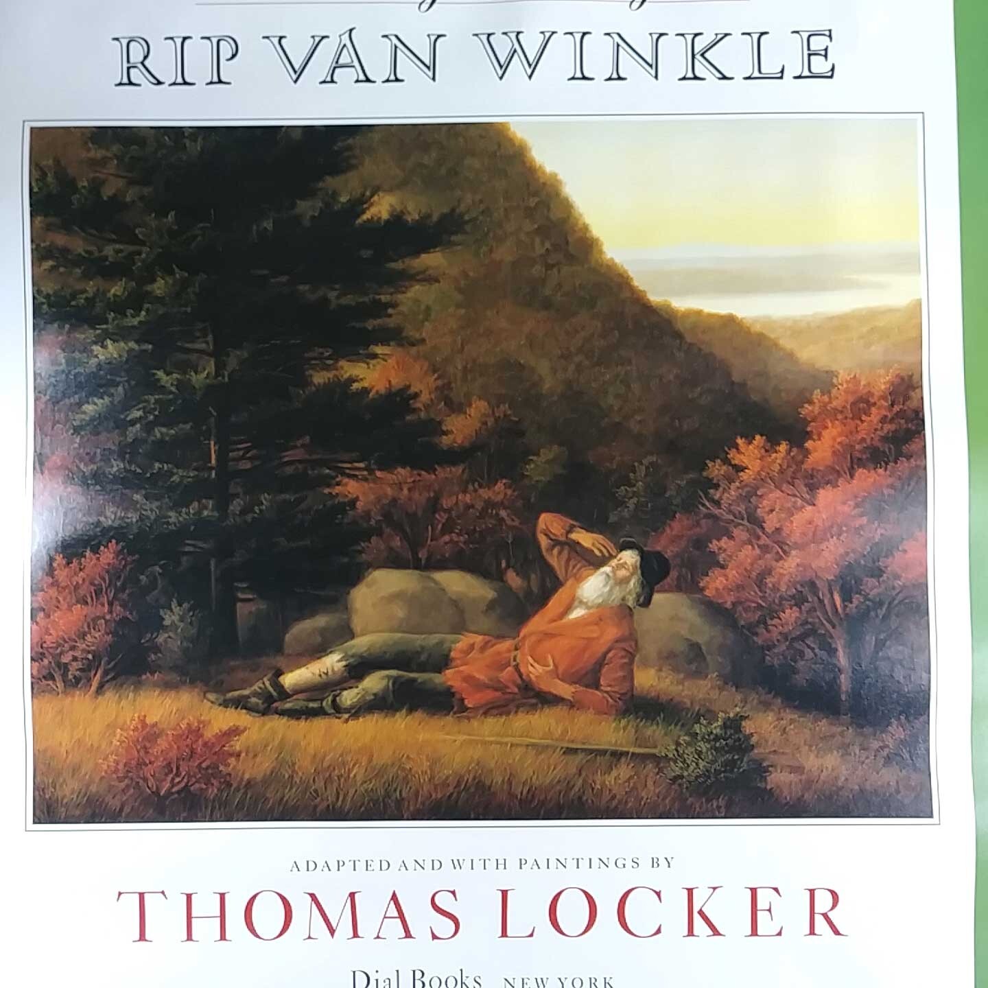 1988 Rip Van Winkle Book Cover Print by Thomas Locker 19 x
