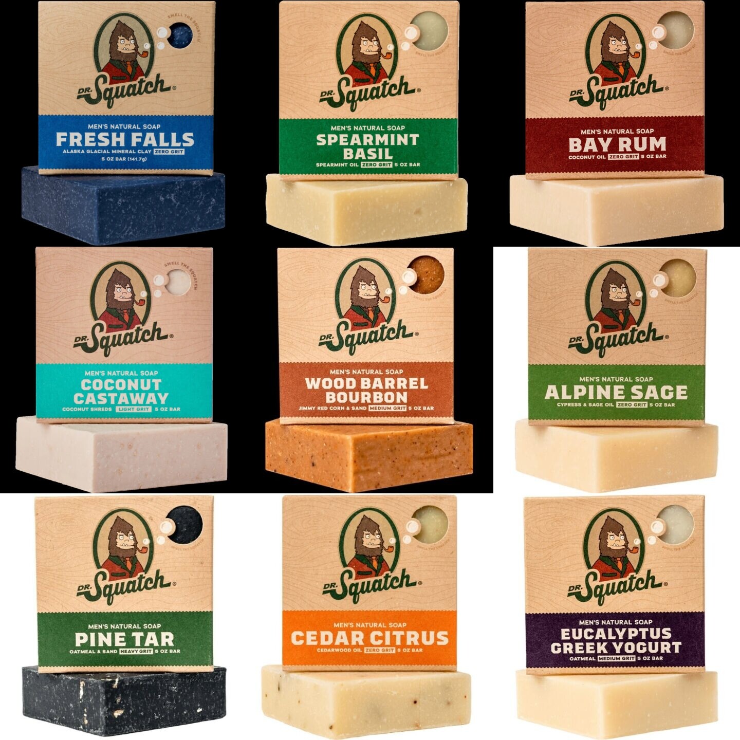Dr. Squatch Soap Men's natural bar soap 70 Scents Available Dr. Squatch Soap Men's natural bar soap 70 Scents Available