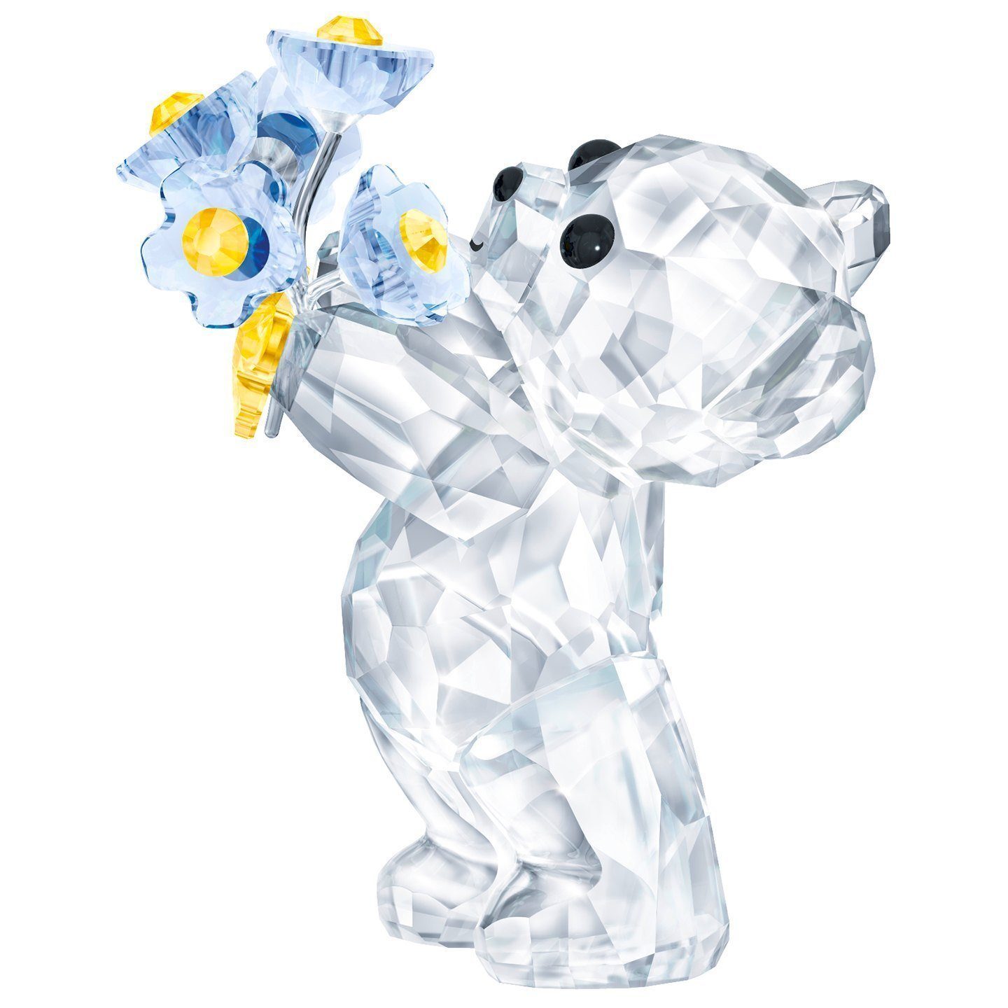 Swarovski Kris Bear-Forget-me-not Blue Flower Crystal