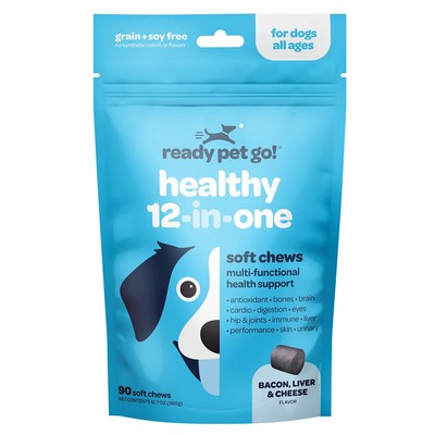ready pet go! healthy 12-in-one for Dogs - 60 Taste Chews - Expiration 01/25