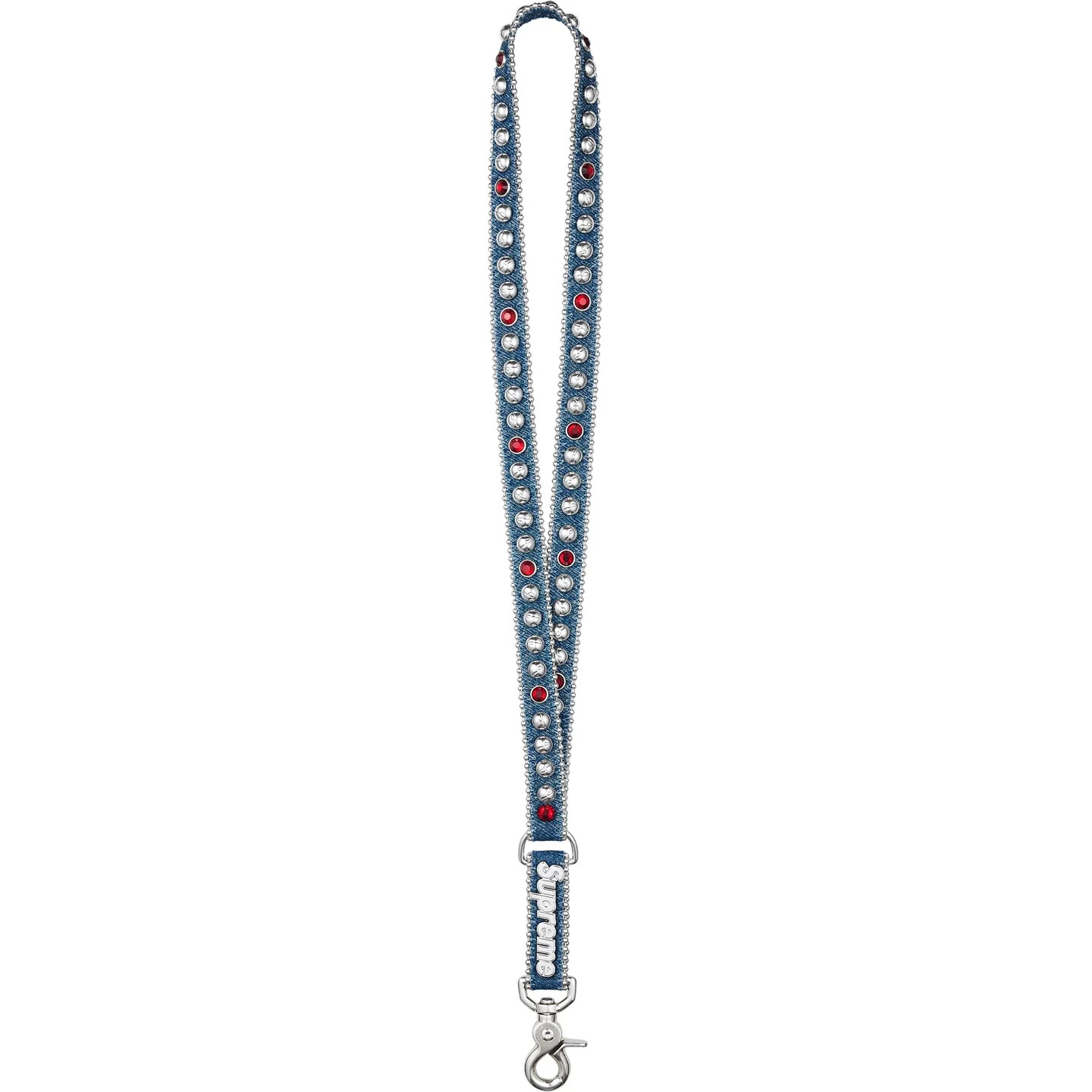 SUPREME B.B. SIMON DENIM LANYARD (WASHED INDIGO) SS25 DENIM