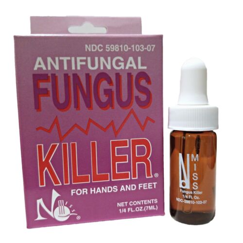 No Miss Antifungal Fungus Killer for hands and feet 1/4 fl.oz. 7ml (New Bottle)