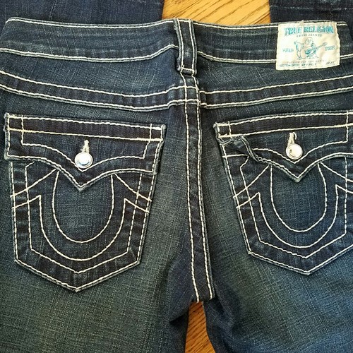 パンツ TRUE RELIGION DISCO JOEY BIG T W31 TRUE RELIGION Women's Disco 'Joey' Big T - Drifter Dark Size