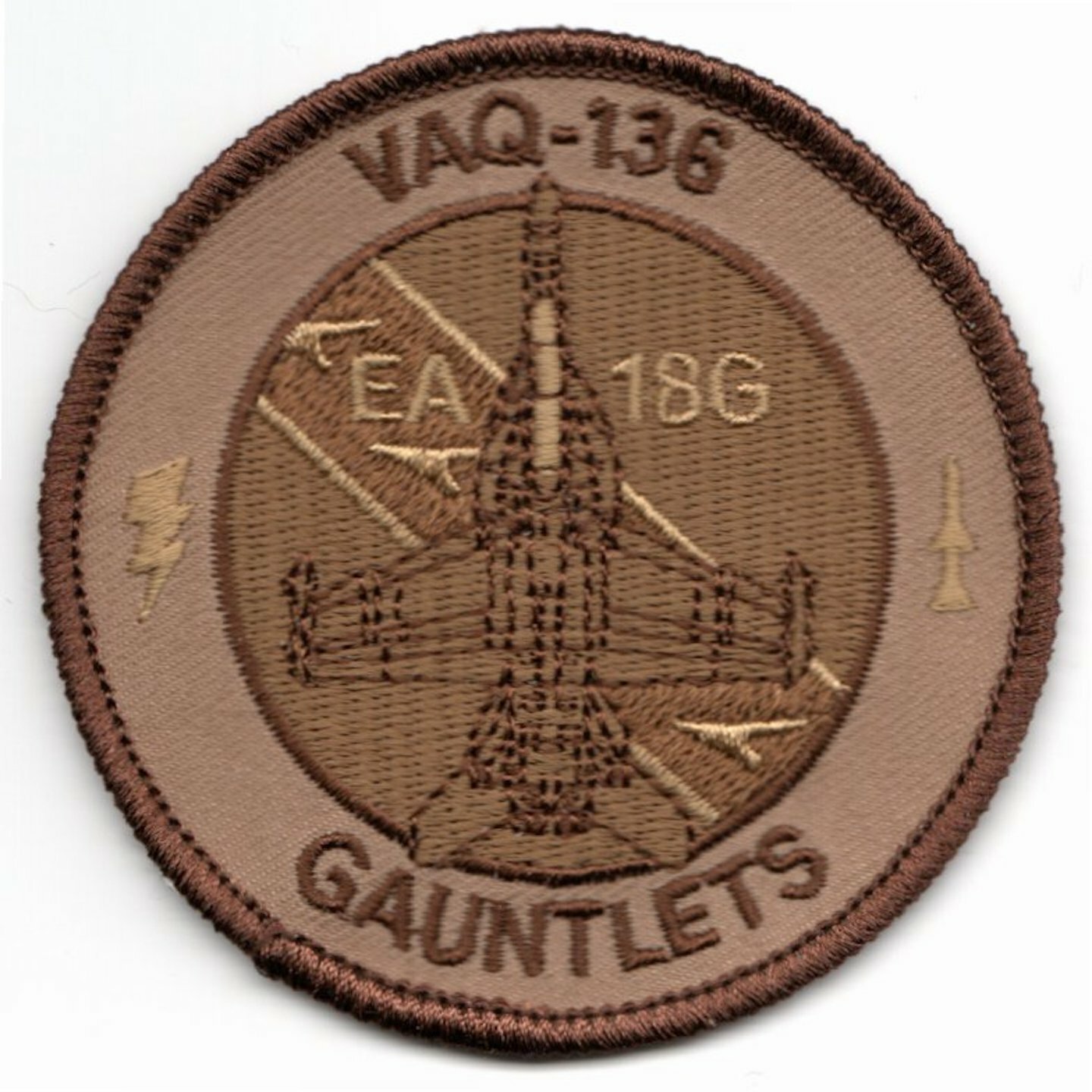 NAVY VAQ-136 GAUNTLETS EA-18G BULLET JAPAN DESERT ROUND