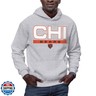 Hybrid Sports NFL - Chicago Bears - City Block - Men's and Women's Pullover Hoodie Fleece Sweatshirt - Size Medium - Chicago Bears - Athletic Heather