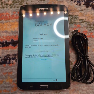 Samsung Galaxy Tab 3 SM-T217T 16GB, Wi-Fi + 4G (Unlocked), 7'' - Black, RK6 Tmobl