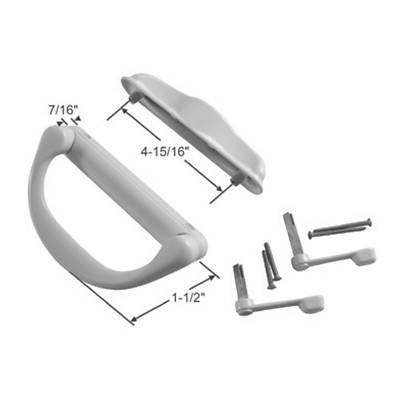 Interlock Involute 2-Piece Handle - ESW/MILGRAD - Sliding Glass Door Handle