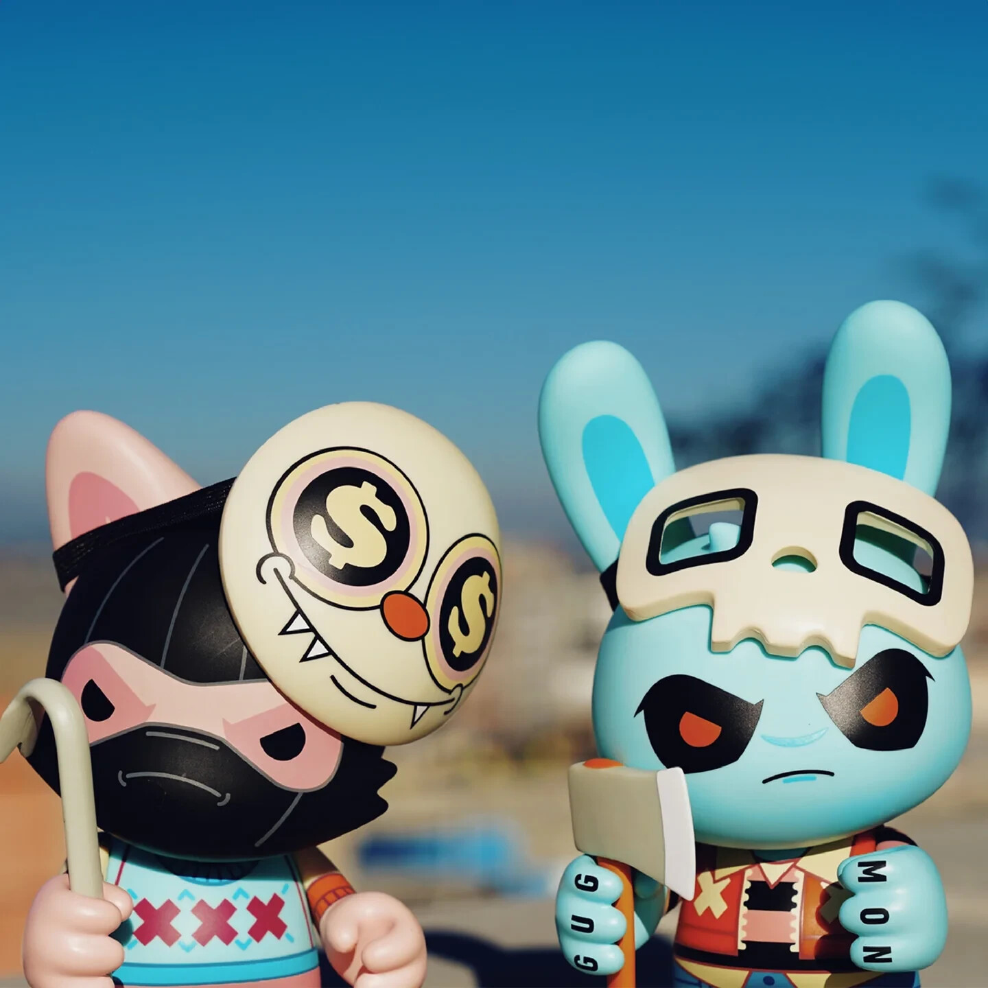 SUPERPLASTIC GUGGIMON スーパープラスチックフィギア Superplastic x Guggimon Work & Slay Glow Edition Figure - US