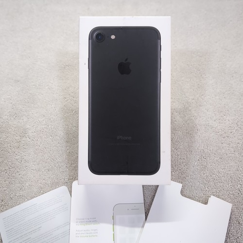 Apple iPhone 7 Black 32GB EMPTY BOX Manual | eBay
