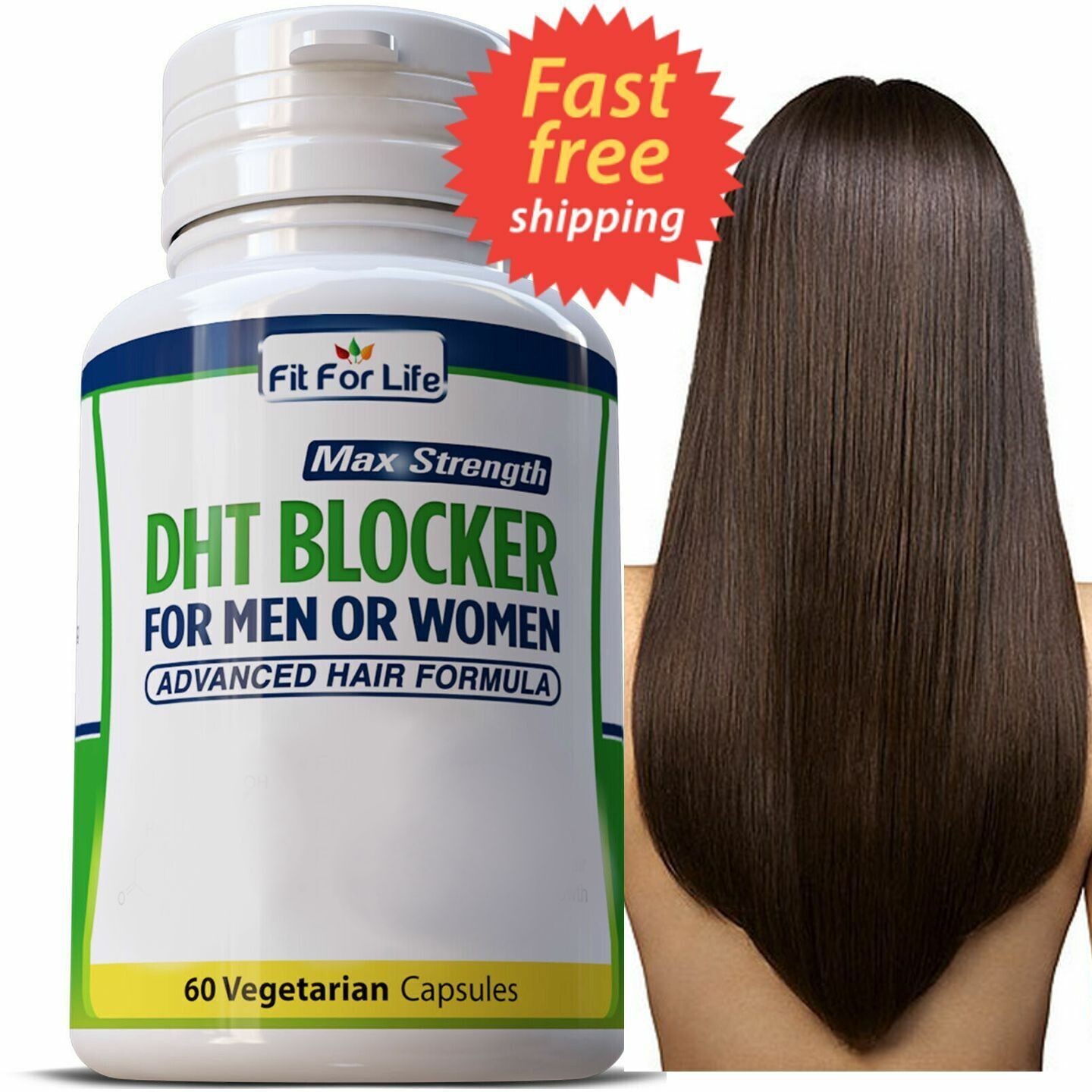 DHT BLOCKER HAIR FAST GROWTH HERBAL SUPPLEMENT  60 CAPS