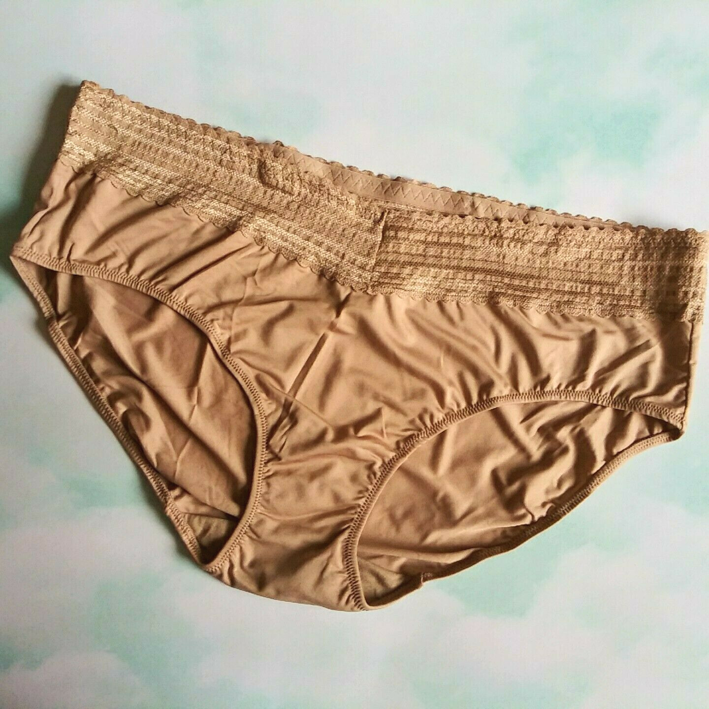 Warner's 3 Pk No Muffin Top Hipster Panties Plus 3XL/10 Wide Lace Waist Multicol