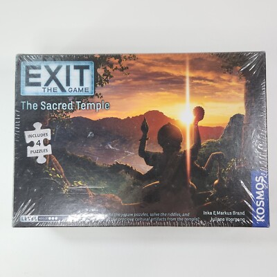 Kosmos (Inka & Markus) EXIT The Game: The Sacred Temple Board Game w/ 4 Puzzles