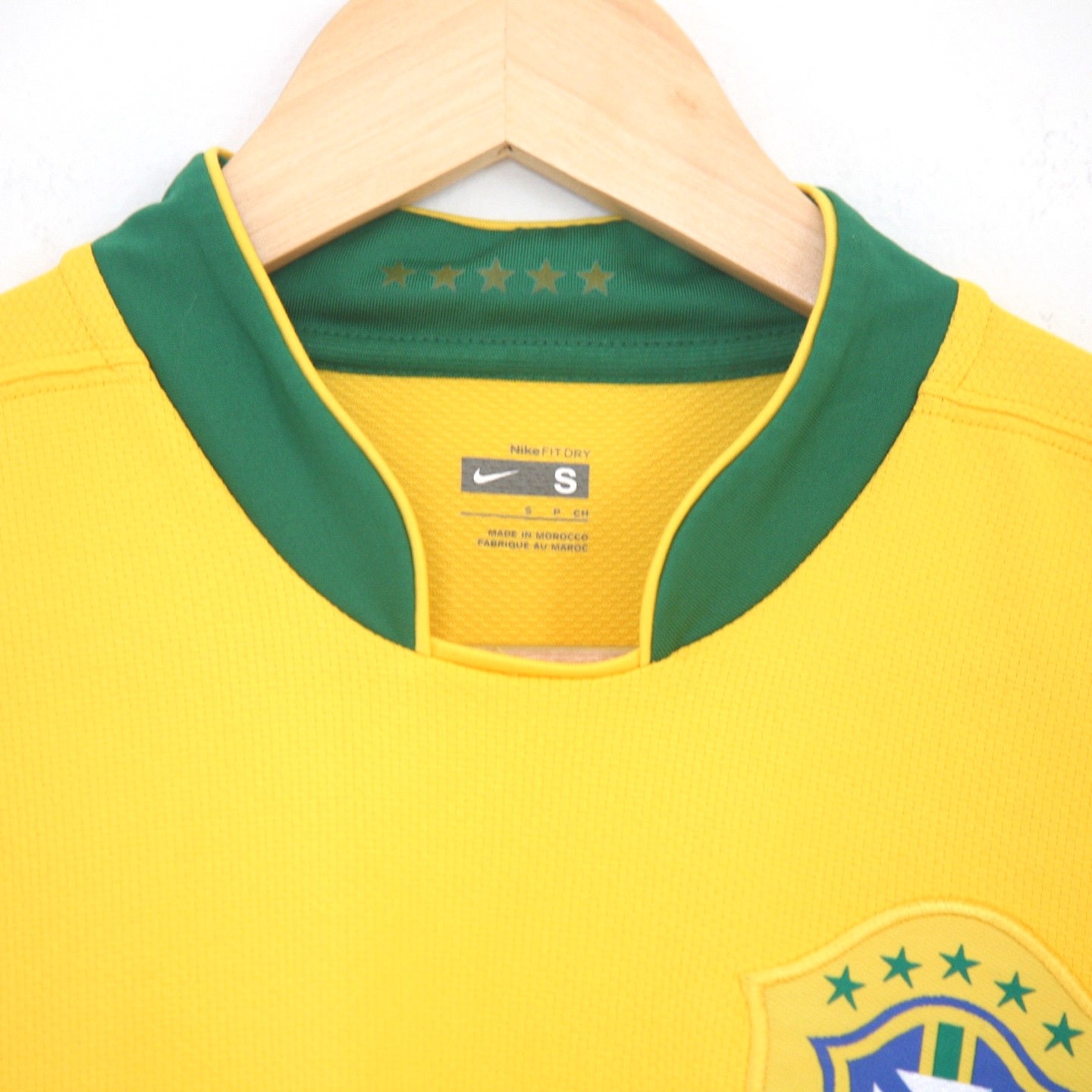 Size S - NIKE Men's Brazilian Official Soccer Team Jersey