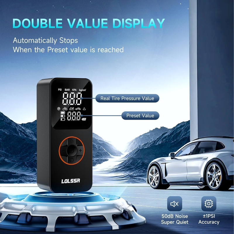 Tire Inflator Portable Air Compressor-Air Pump 20000mAh & 150PSI Cordless Electr
