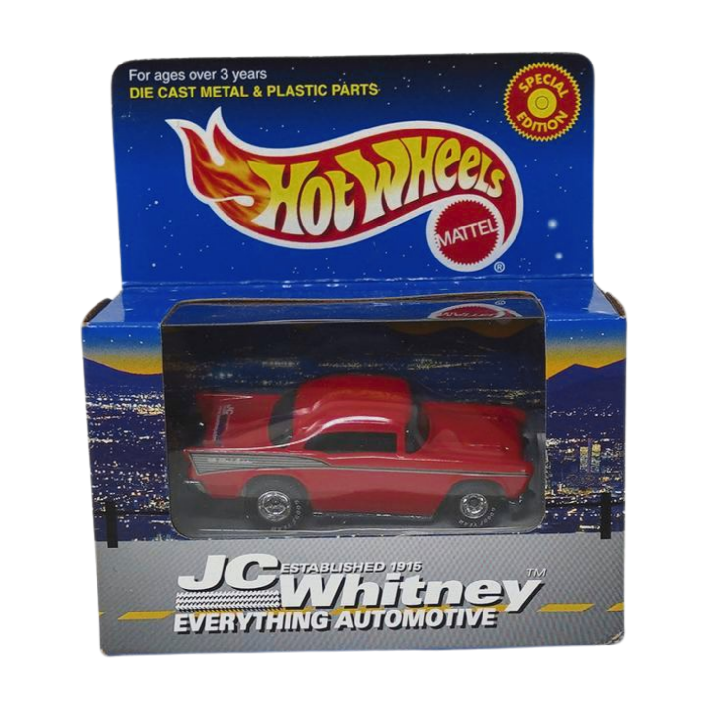 2000 HOT WHEELS JC WHITNEY #28397 RED '57 CHEVY LIMITED