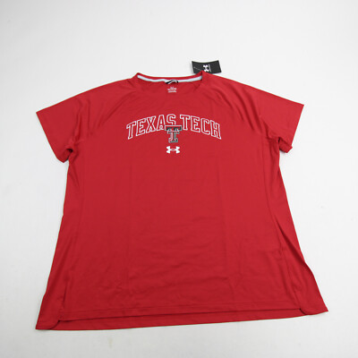 Texas Tech Red Raiders Under Armour Short Sleeve Shirt Women's Red New