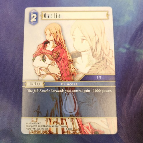 FFTCG オヴェリア foil プレミアム 英語版 3枚セット Ovelia Final Fantasy TCG Deck Exclusive Ovelia 1-156C Reprint | eBay