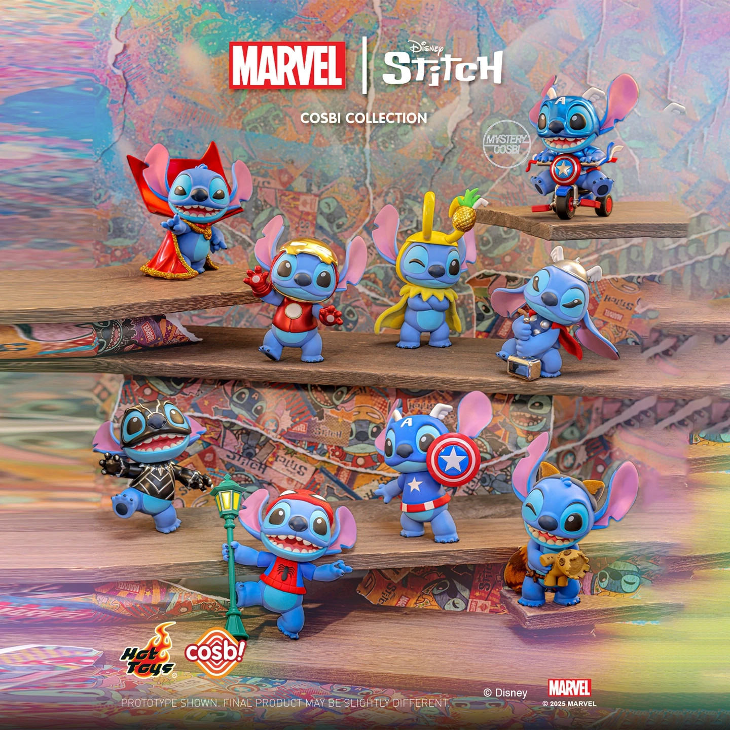 【日本未発売】Marvel Stitch COSBI フィギュア　豪華4種セット Hot Toys Marvel Stitch Cosbi Collection Bobble-Head