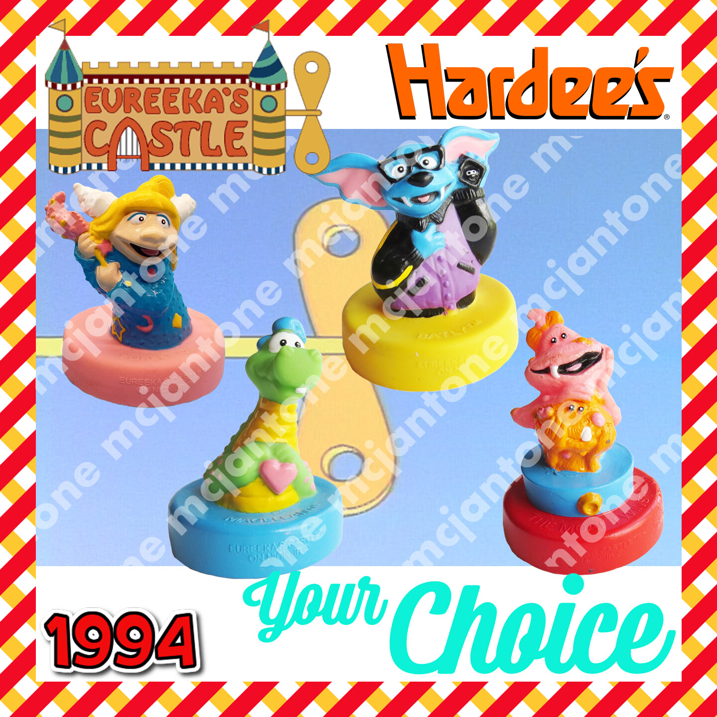 Hardees 1994 EUREEKA'S CASTLE Nickelodeon EUREEKA Stampers