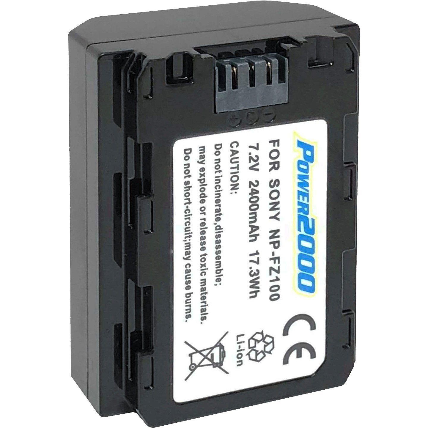 Power2000 NPFZ100 Battery for Sony Alpha A7 III, A7R III, A9 Camera