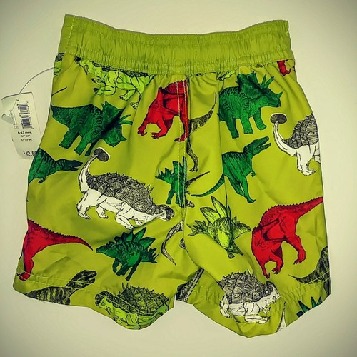 Old Navy Infant Boys Swim Trunks Shorts Swimwear 6-12 Months NWT Dinosaurs