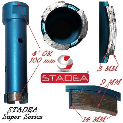 Stadea Diamond Hole Saw Bits Core Bits Set,Granite Marble Stone Concrete Coring