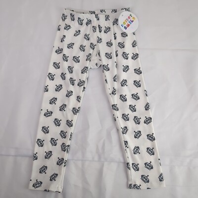 Dot Dot Smile Size 2T White Black Robot Heads Cute Leggings NWT