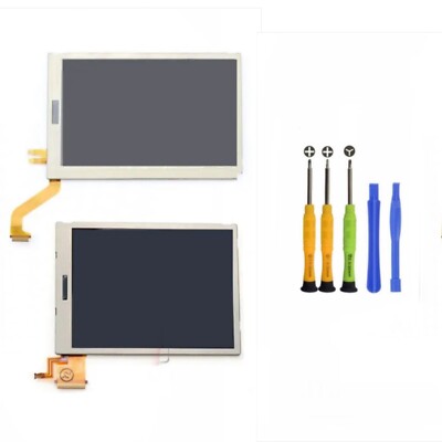 Nintendo 3DS Bottom Upper Lower Top Bottom LCD Screen Replacement W/ Tools - NEW