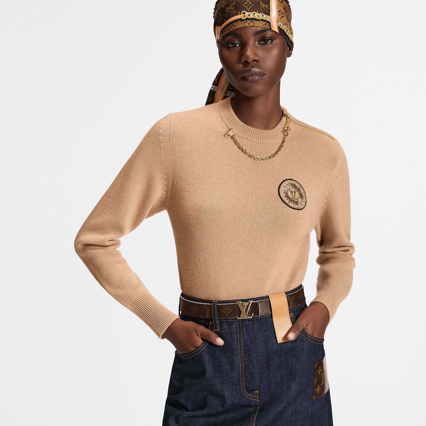 LOUIS VUITTON　ドライバーズニット ネイビー サイズ：S LOUIS VUITTON ドライバーズニット ネイビー サイズ：S Lui's