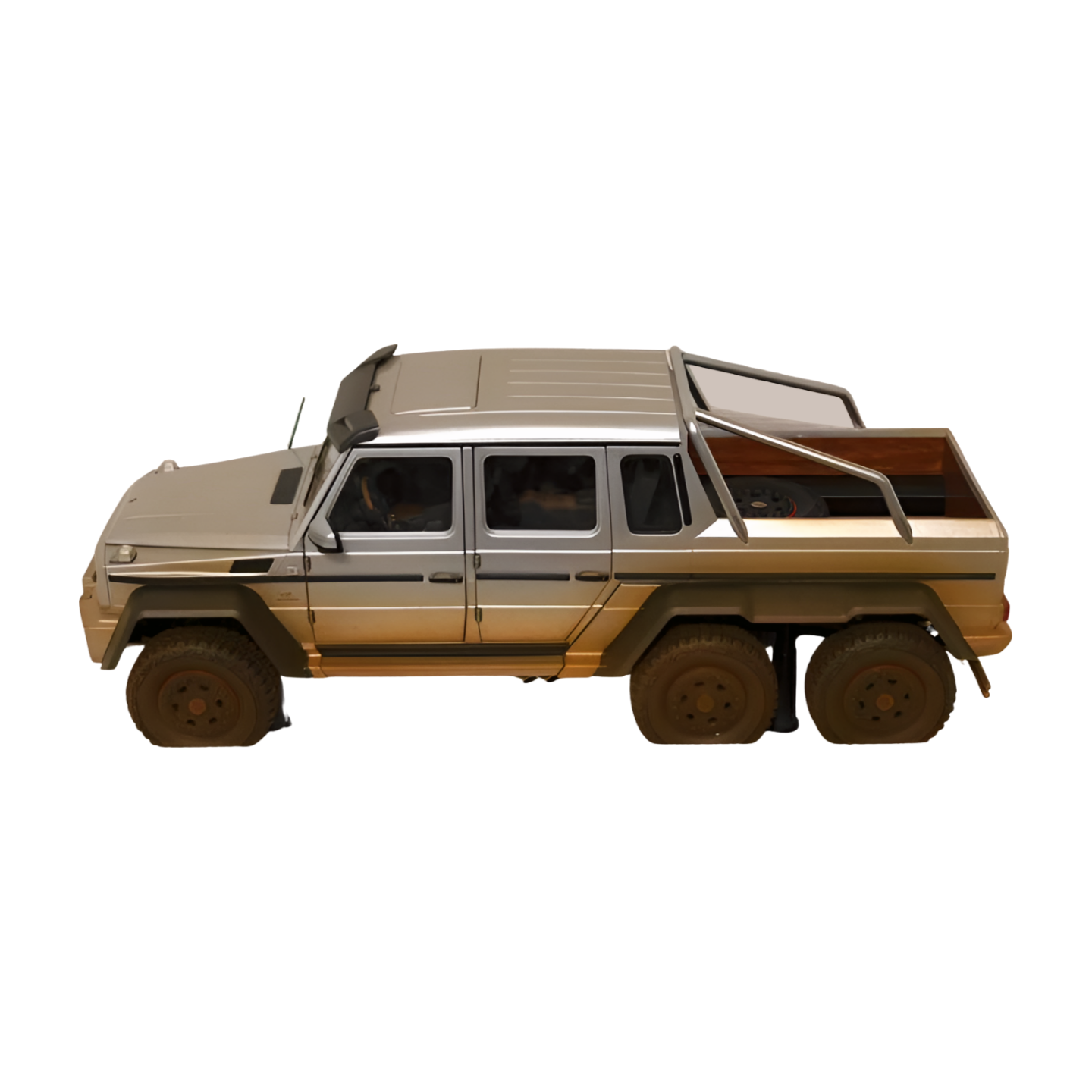AUTOart 1/18 Mercedes Benz AMG G63 6x6 Silver Muddy Ver AUTOart 1/18 Mercedes Benz AMG G63 6x6 Silver Muddy Ver